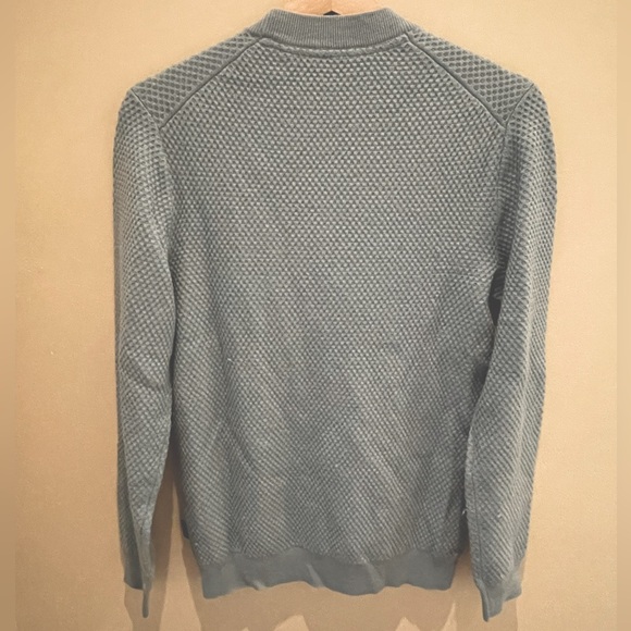 Ted Baker London Men’s Wool Blend Sweater, Powder Blue Size 2 - Picture 2 of 3